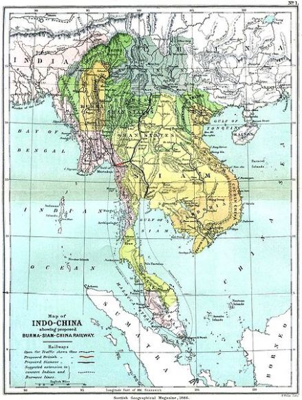 1866年的印度支那半岛