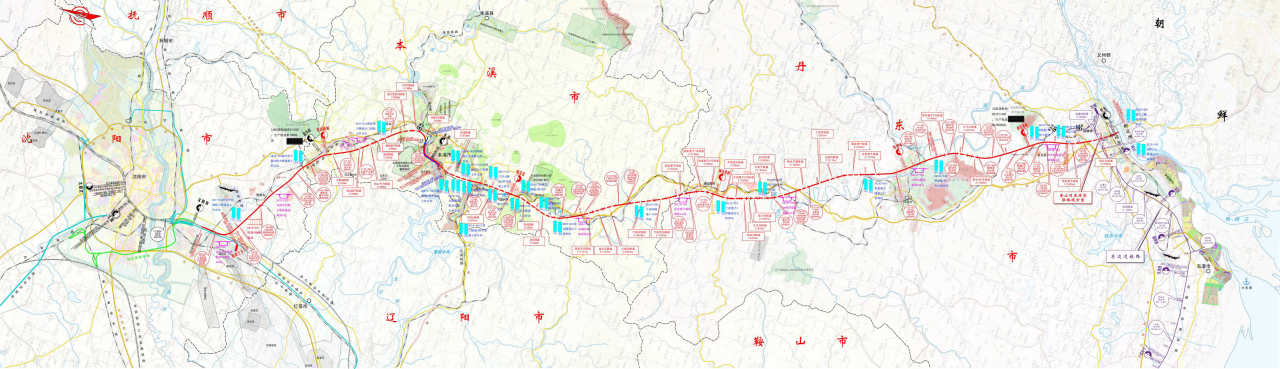 沈丹高速铁路线路图