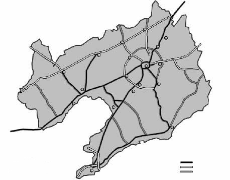 辽中地区环线高速公路区位图