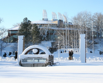 冬天的大学校园