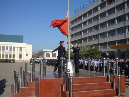 内蒙古警察职业学院师生活动图