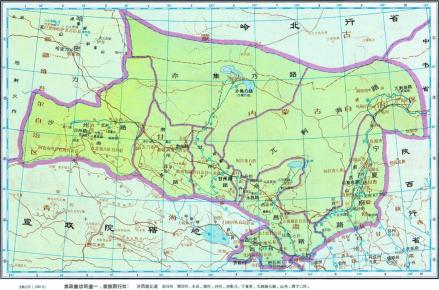 甘肃等处行中书省政区图