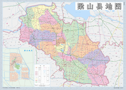 梁山县地图