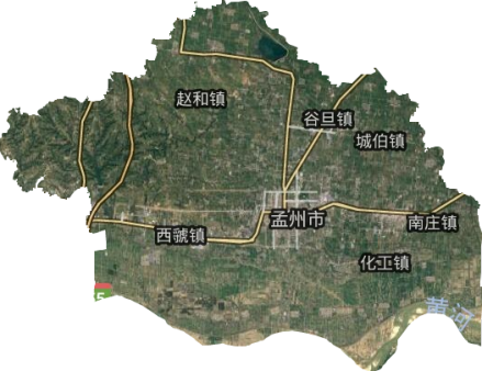 孟州市卫星地图