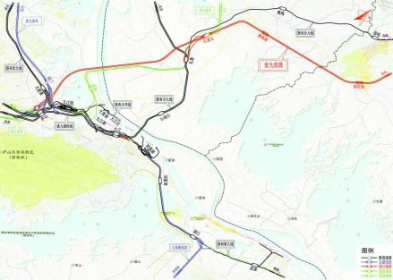 京港高速铁路引入庐山站示意图