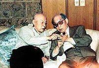 1991年吕正操与老长官张学良（右） 