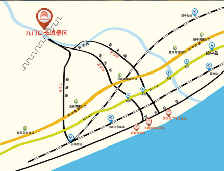 九门口长城景区交通路线