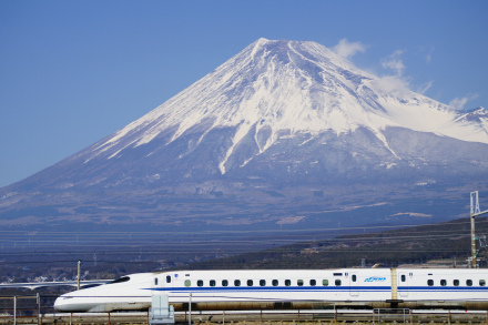 新干线与富士山