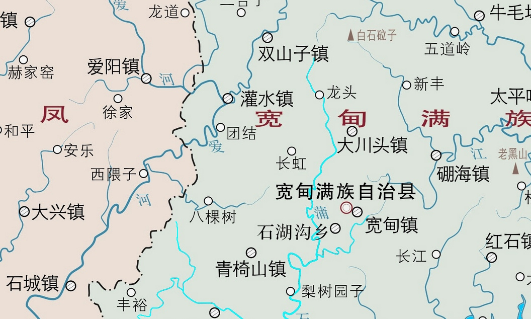 蒲石河河道走向