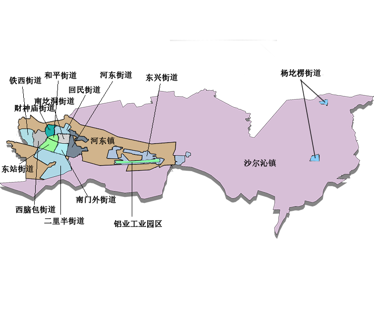 东河区行政区划图