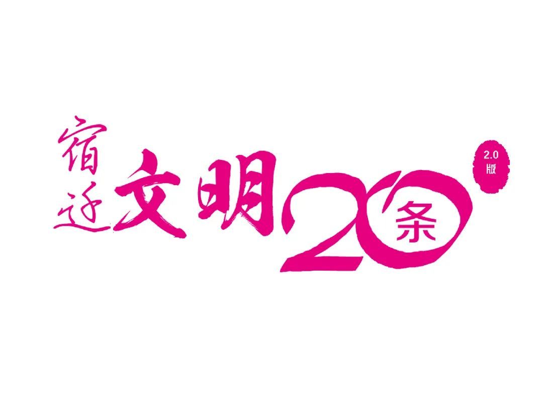 宿迁文明20条 2.0版 Logo