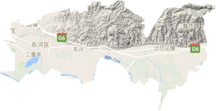 东河区地形图