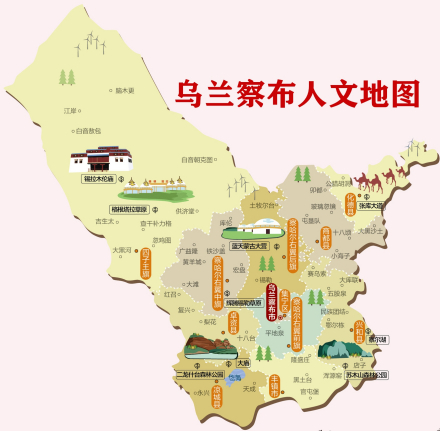 乌兰察布人文地图