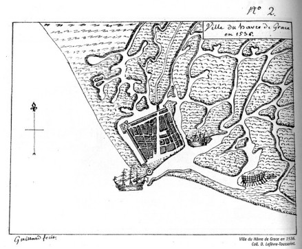 1536年的勒阿弗尔地图