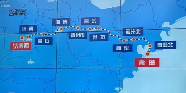 胶济客运专线线路示意图