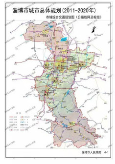 淄博市域综合交通规划图（公路）