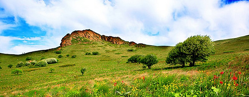 老哈河发源地马盂山（光头山） 