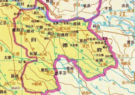 明代民权县地图