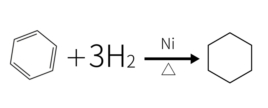 苯与氢气反应