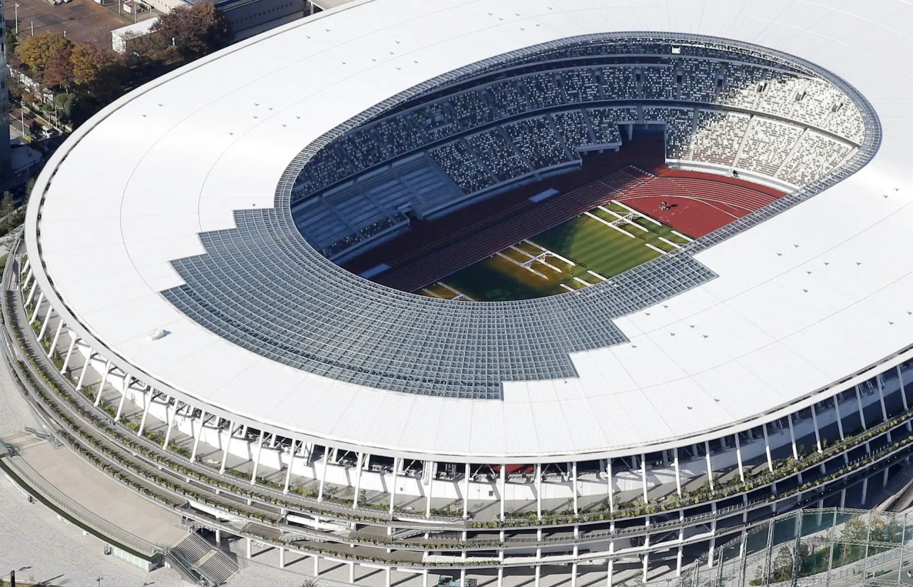 新国立竞技场，自然木材植物友好相融