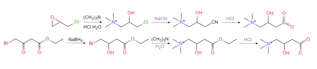肉碱的化学合成反应方程式